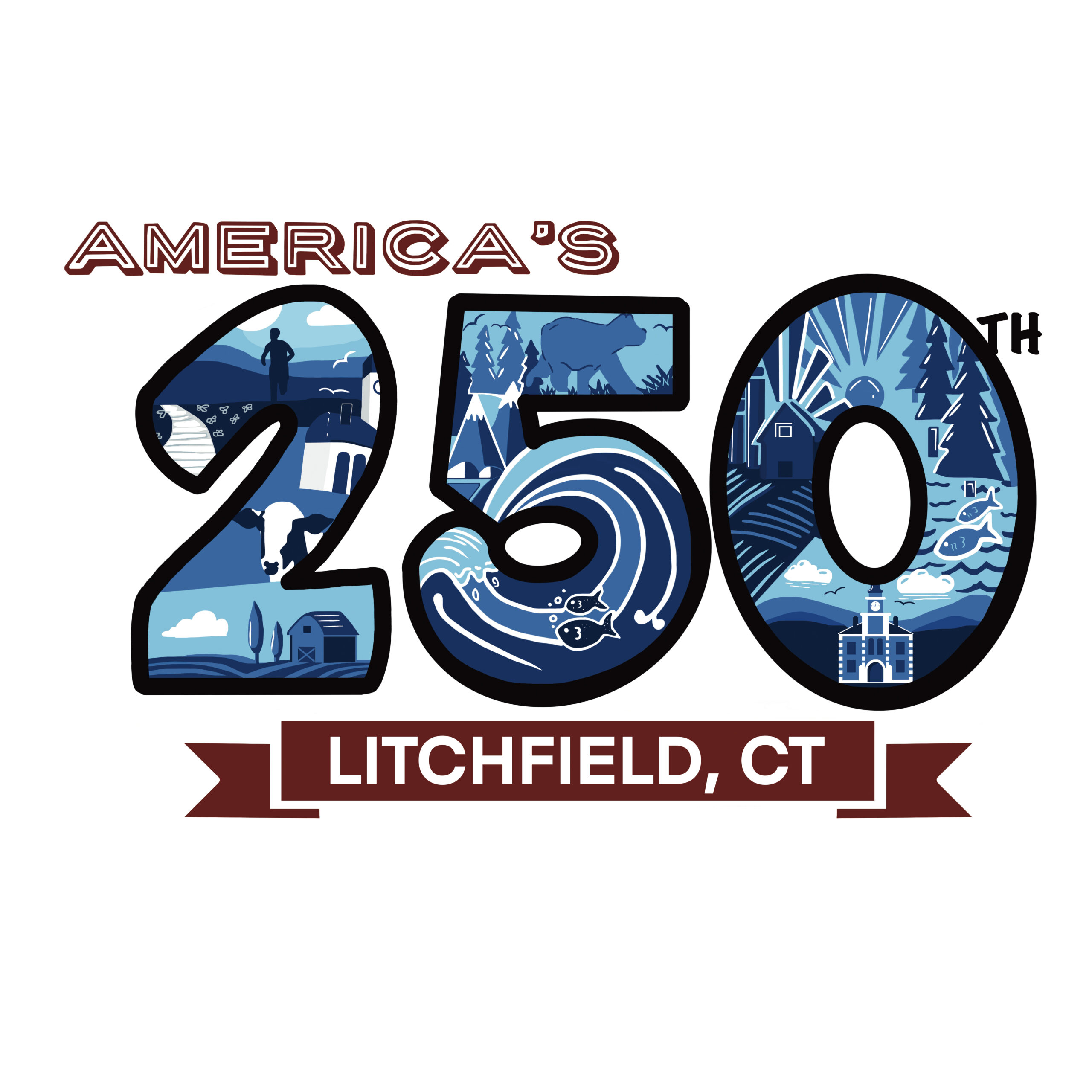 America's 250th Litchfield Logo