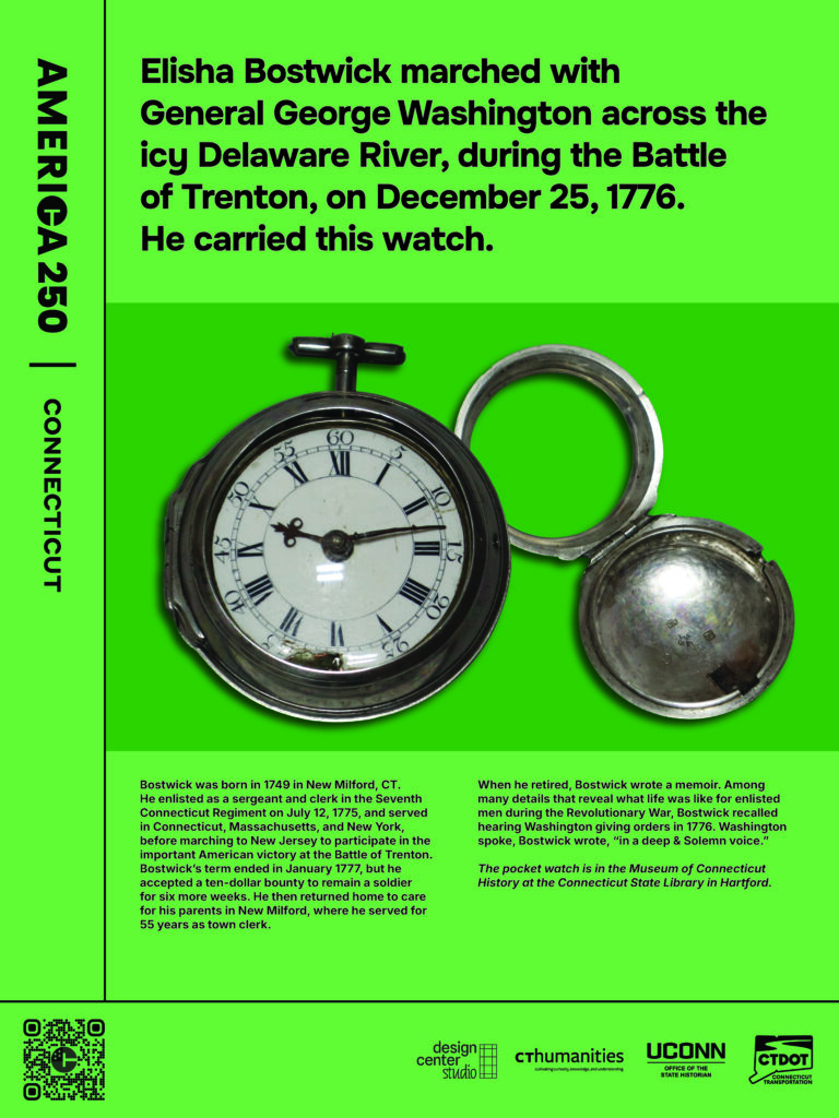 Poster featuring Elisha Bostwick's pocket watch