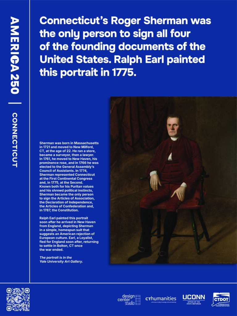 Poster featuring Ralph Earl's painted portrait of Roger Sherman